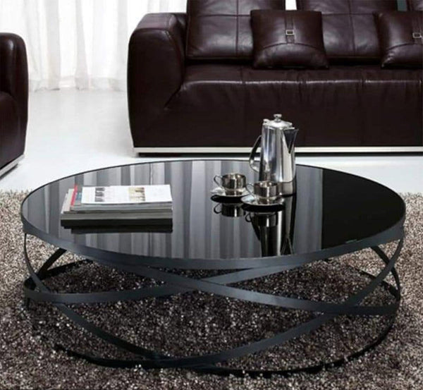 شارا ترابيزة قهوة  90 * 45  زجاج - اوسكار رتان
