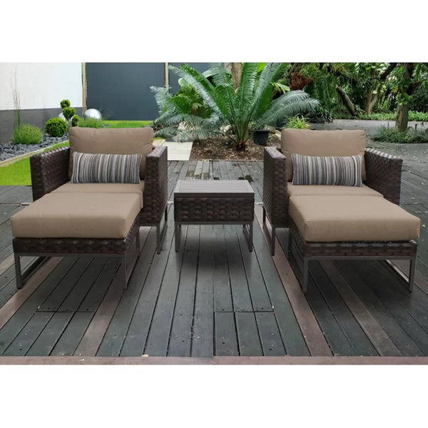 طقم ليام رتان 2 كرسي وترابيزة - اوسكار رتان