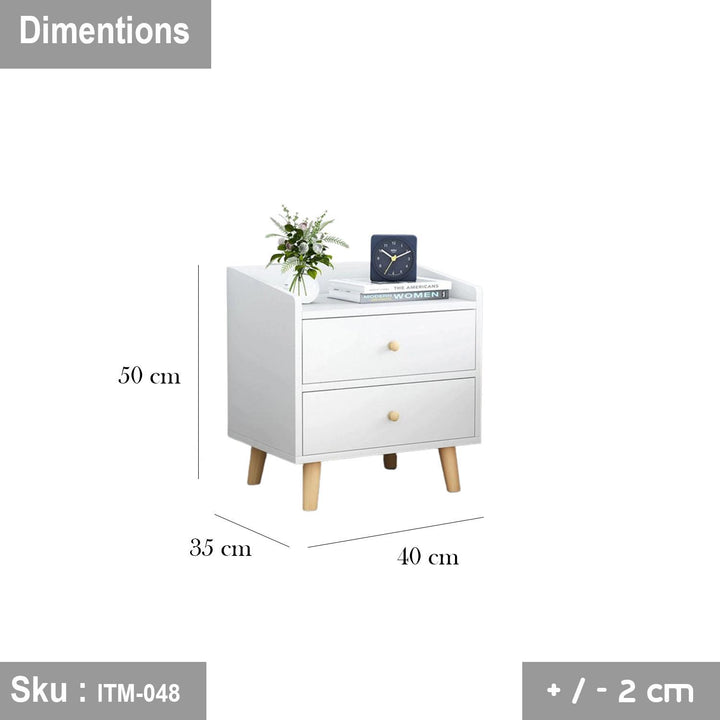 كومود خشب MDF عالي الجودة   - ITM-048 - 50cmX40cm  - اوسكار رتان