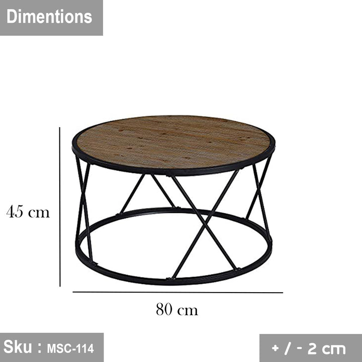 لشبونة ترابيزة قهوة  80 * 45  خشب MDF - اوسكار رتان
