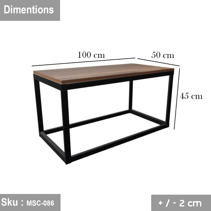 مولينا ترابيزة قهوة  100 * 45 خشب MDF - اوسكار رتان