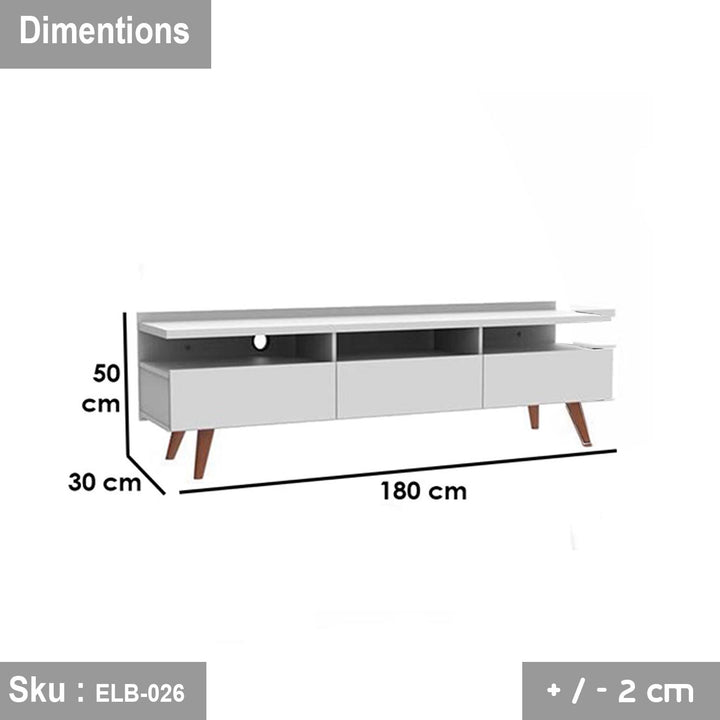 ميراي وحدة تليفزيون  180 * 50 خشب MDF - اوسكار رتان