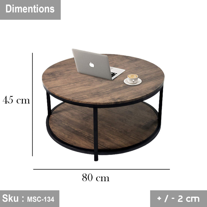 يونجا ترابيزة قهوة  80 * 45  خشب MDF - اوسكار رتان
